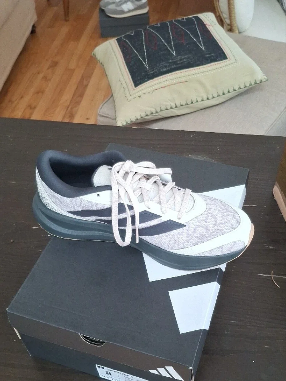 adidas Men's Athletic Shoe - Light Gray and Black